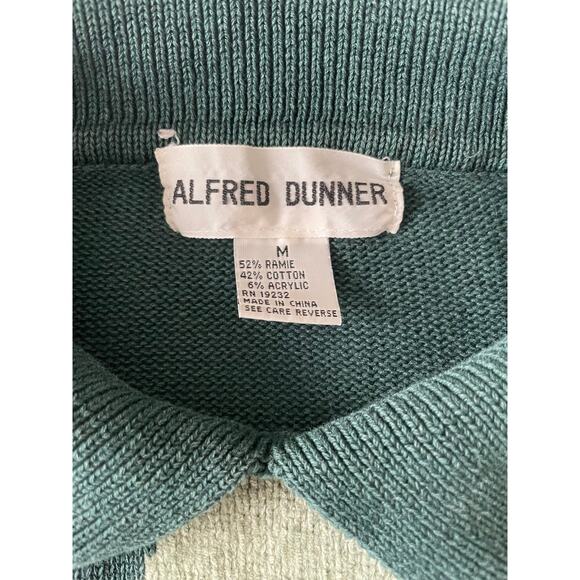 Vtg. Alfred Dunner Green Sweater SZ M - Picture 3 of 6
